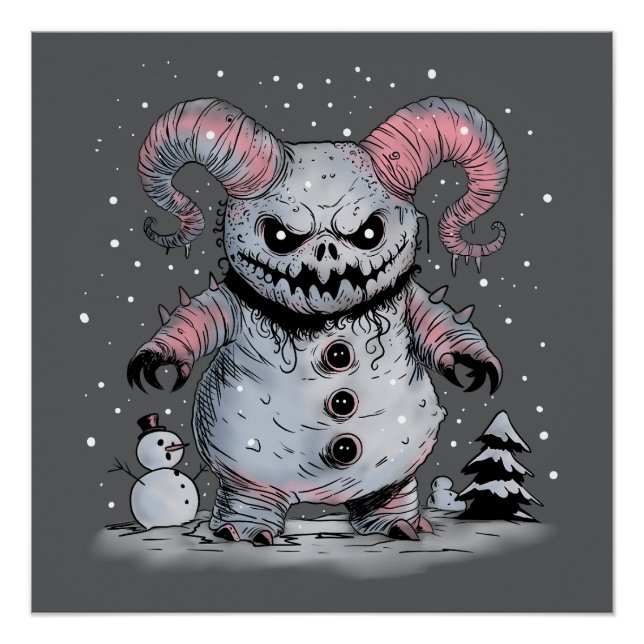 Póster Monster Snowman (Anverso)