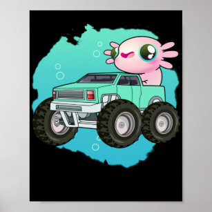 Póster Monster Truck Axolotl