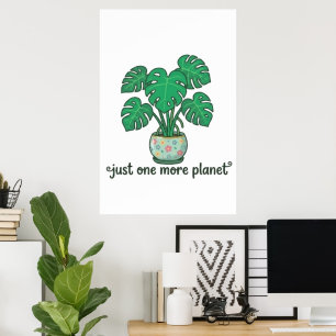 Póster Monstera Lindo Solo Una Planta Más