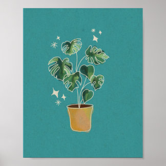 Póster Monstera Mom