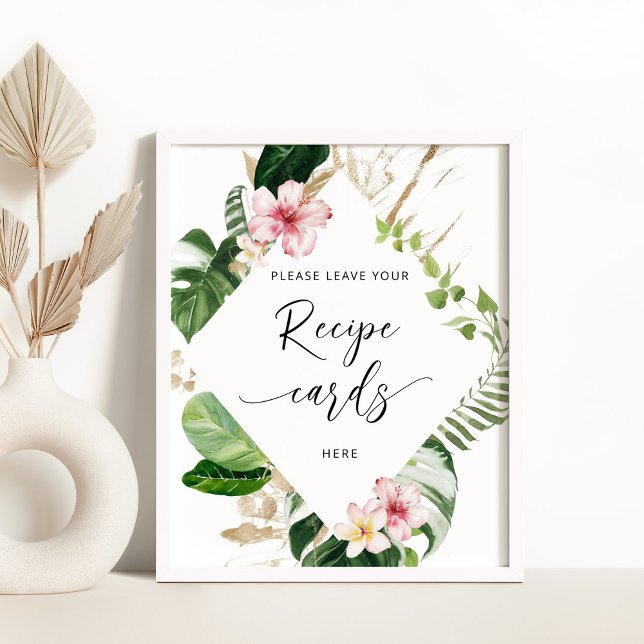 Póster Monstera tropical deja tu receta aquí (Subido por el creador)