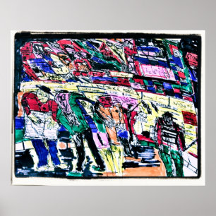 Póster monsters stock market