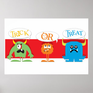 Póster Monsters Trick-or-Treat Poster