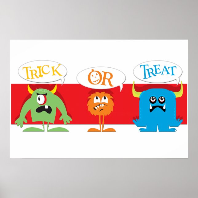 Póster Monsters Trick-or-Treat Poster (Frente)