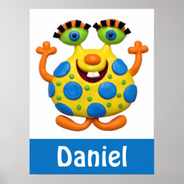 Póster Monstruo amarillo visto