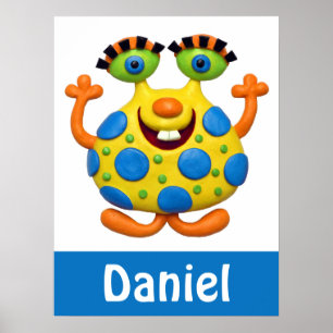 Póster Monstruo amarillo visto