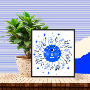 Póster Monstruo azul