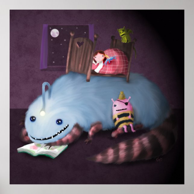Póster Monstruo Bajo La Cama (Frente)