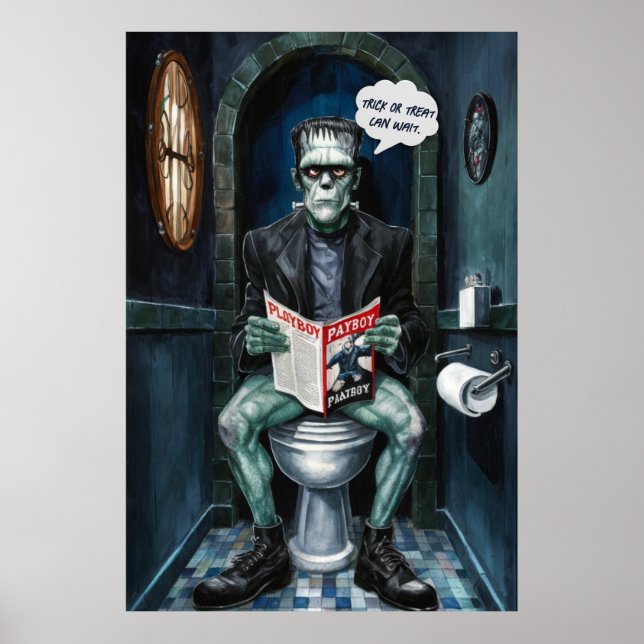 Póster Monstruo clásico de Halloween sobre el Poster John (Frente)