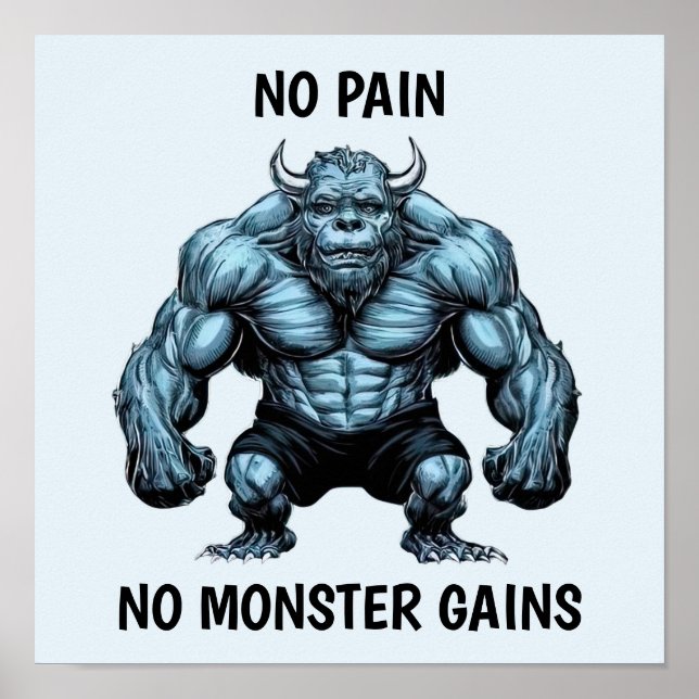 Póster Monstruo de cuernos (Frente)