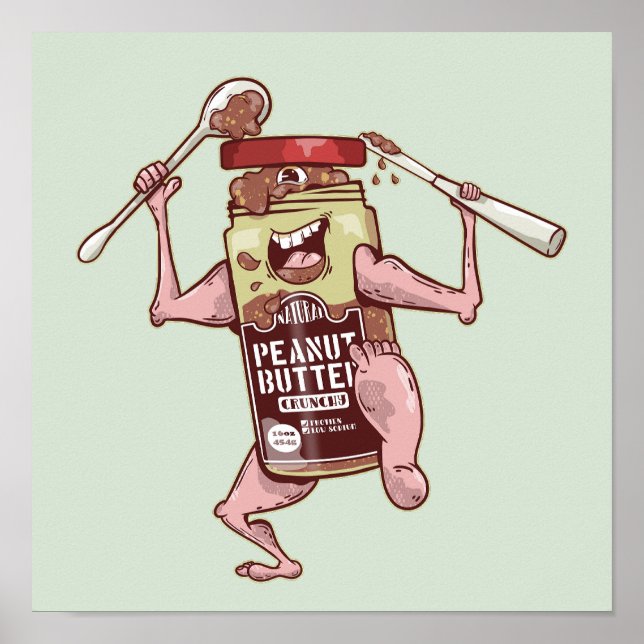 Póster Monstruo de la mantequilla de cacahuete (Frente)