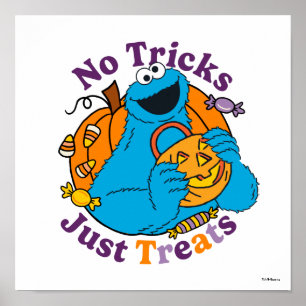 Póster Monstruo de las Galletas   Sin Trucos Solo Golosin
