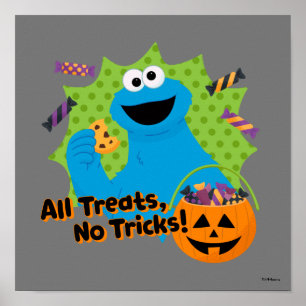 Póster Monstruo de las Galletas ¡Todos los Dulces, Sin