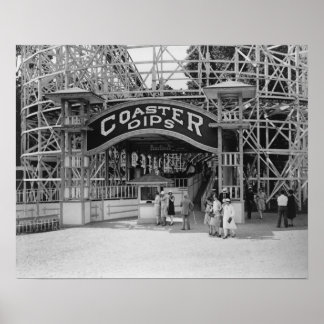 Póster Monstruo de rodillos en Glen Echo Park Fotografía