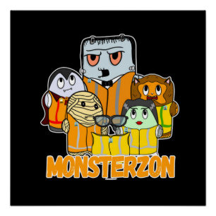 Póster Monstruo de Swagazon Mami Frankenstein Drácula Mon