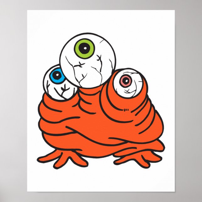 Póster monstruo de tres ojos (Frente)