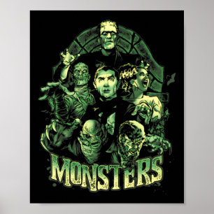 Póster Monstruo divertidísimo Mash Frankenstein Horror Mo