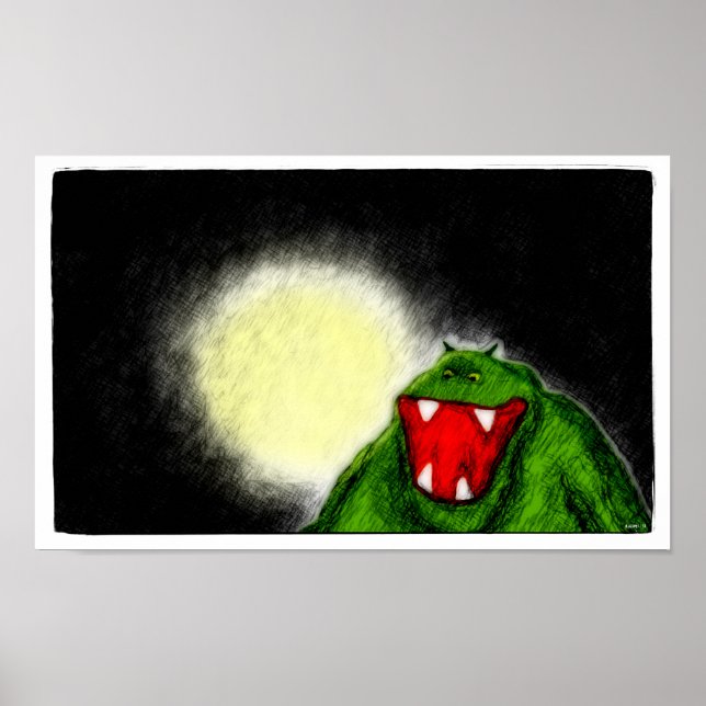 Póster Monstruo nocturno (Frente)