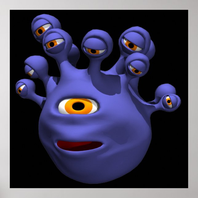 Póster Monstruo ocular (Frente)