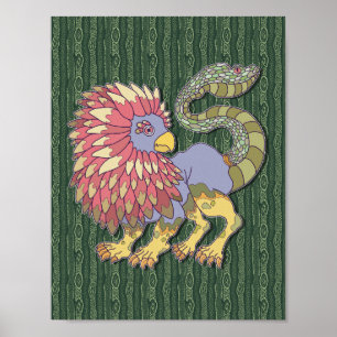 Póster Monstruo Quimera
