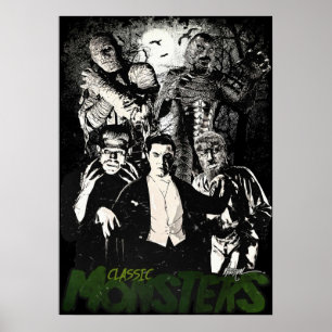 PÓSTER MONSTRUOS CLÁSICOS