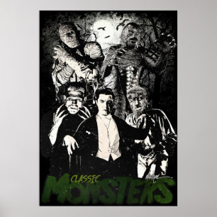 PÓSTER MONSTRUOS CLÁSICOS