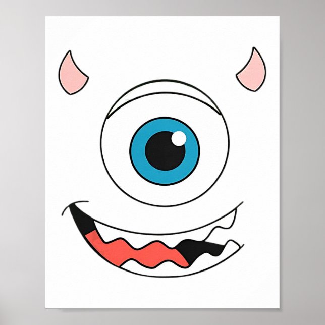 Póster Monstruos de disfraces de Halloween monstruos Univ (Frente)