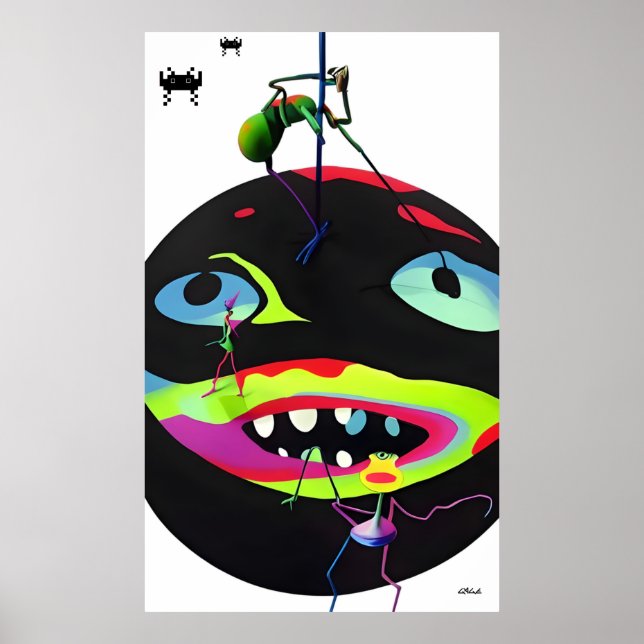 Póster Monstruos de Estrés Autogenerados (Frente)