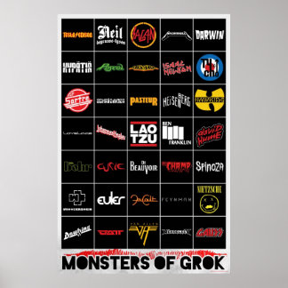 Póster Monstruos de Grok Poster