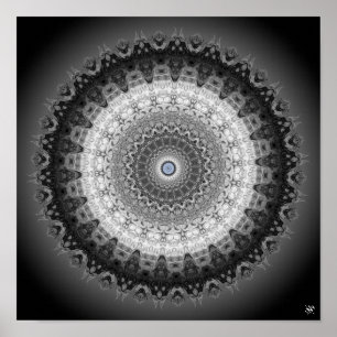 Póster Monstruos de Mandala (búhos, gorilas y homunculi)