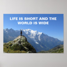 Mont Blanc Alps Poster de presupuesto de viaje