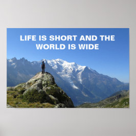 Póster Mont Blanc Alps Poster de presupuesto de viaje