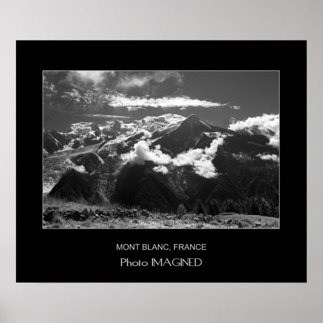 PÓSTER MONT BLANC, CHAMONIX, FRANCIA (Frente)
