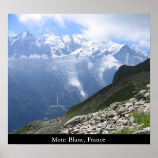 Póster Mont Blanc, Francia