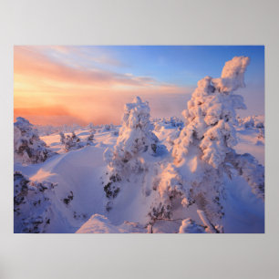 Póster Mont Logan Amanecer Parque Nacional Gaspesie Quebe