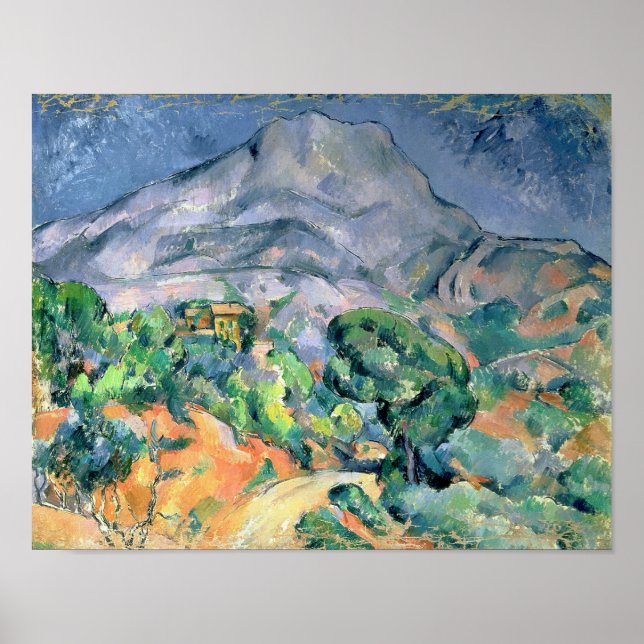 Póster Mont Sainte-Victoire, 1900 (Frente)