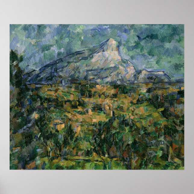 Póster Mont Sainte-Victoire, 1904-05 (Frente)