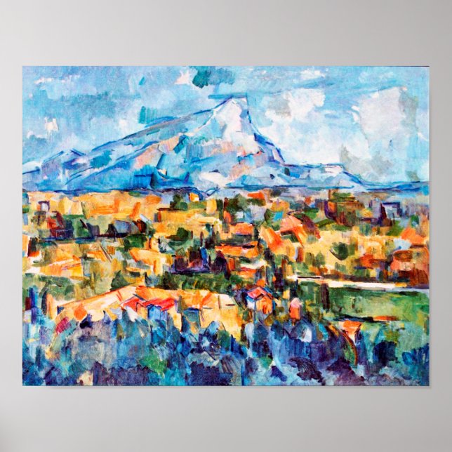 Póster Mont Sainte-Victoire, Paul Cezanne (Frente)