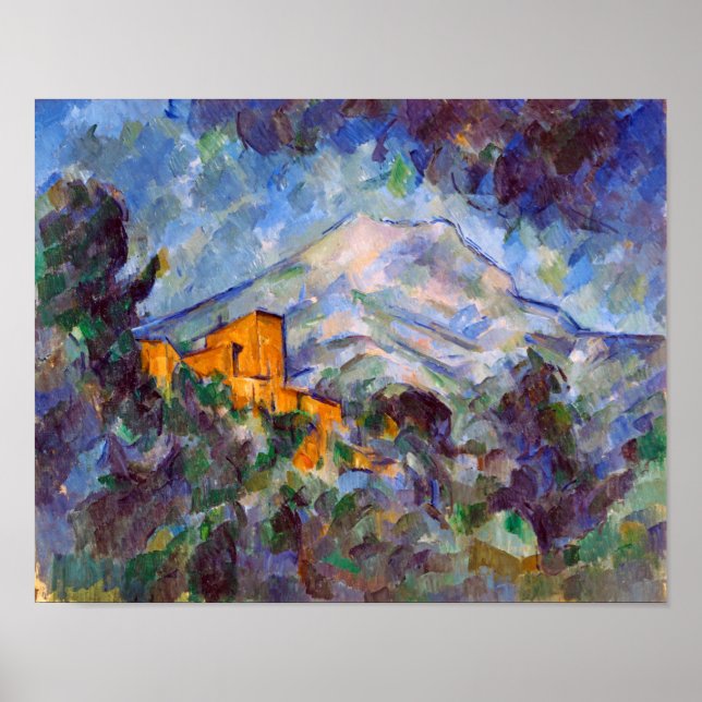 Póster Mont Sainte-Victoire, Paul Cezanne (Frente)