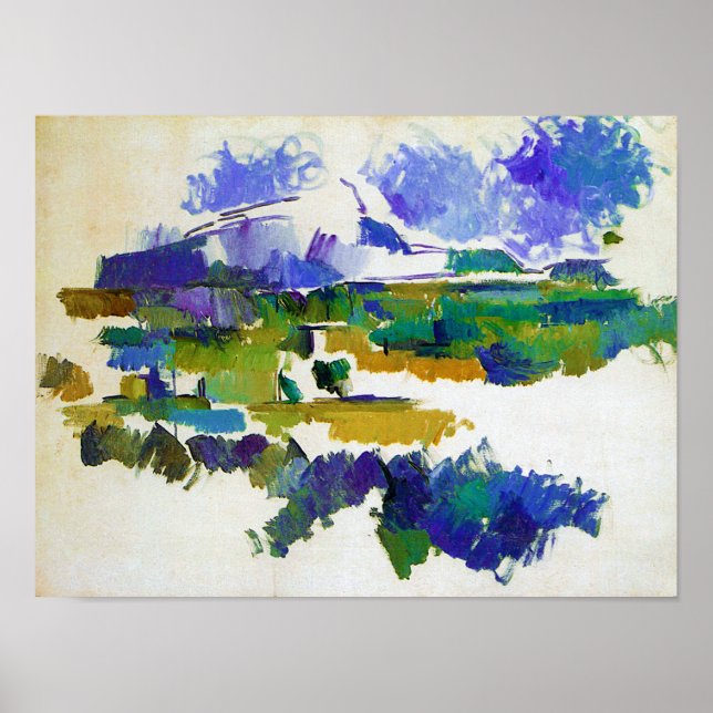 Póster Mont Sainte-Victoire, Paul Cezanne (Frente)