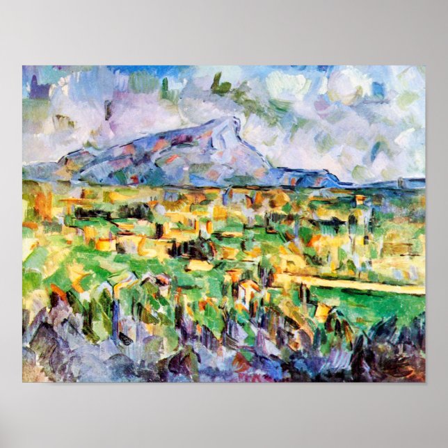 Póster Mont Sainte-Victoire, Paul Cezanne (Frente)