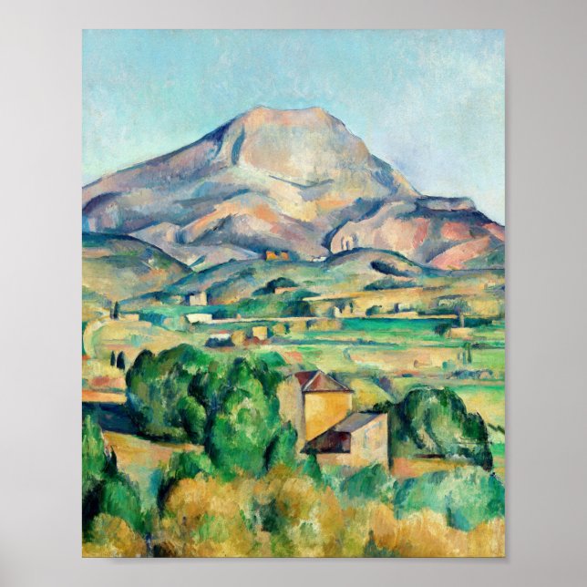 Póster Mont Sainte-Victoire por Paul Cézanne (Frente)