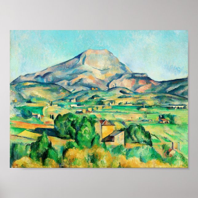 Póster Mont Sainte-Victoire por Paul Cezanne (Frente)