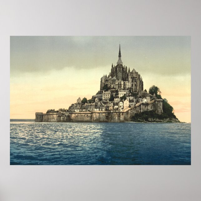Póster Mont St Michel II, Normandía, Francia (Frente)