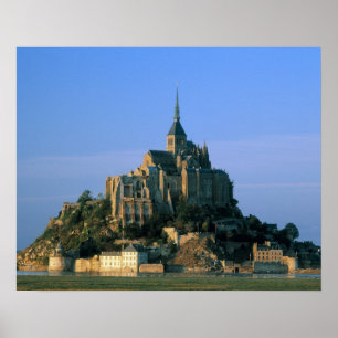 Póster Mont St Michel, Mancha, Normandía, Francia