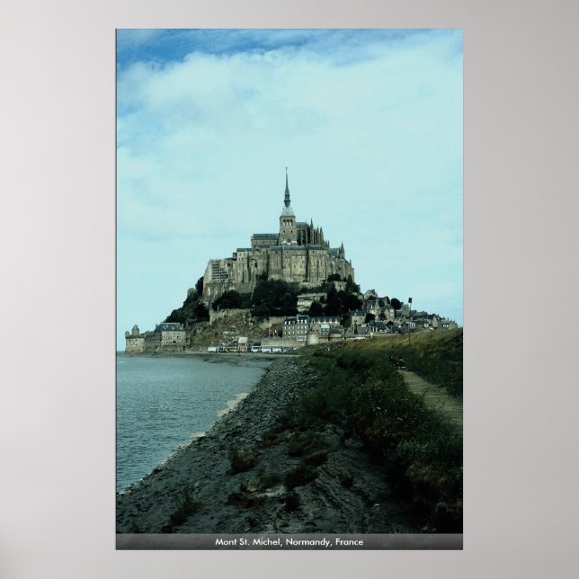 Póster Mont St. Michel, Normandía, Francia (Frente)