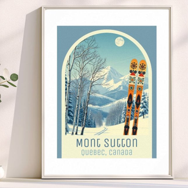 Póster Mont Sutton Quebec Canada ski vacation Poster (Subido por el creador)