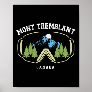 Póster Mont Tremblant Canadá Estación de Esquí Quebec Esq
