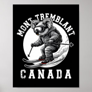 Póster Mont Tremblant Canadá Estación de Esquí Quebec Esq
