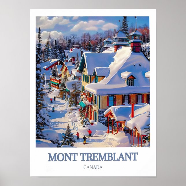 Póster Mont Tremblant Print - Laurentian Mountains Poster (Frente)